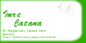 imre catana business card
